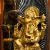 Brown Gold 5 Tier Ganesha Water Fountain