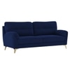 Osbert Velvet 3 Seater Sofa in Navy blue Color