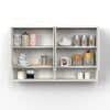 Opryt Engineered Wood Wall Mounted with Shelf Two Kitchen Cabinet Rack In White Finish