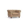Winchester Luxe 1 Seater Fabric Sofa in Sandshell Beige Colour