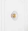 Axton Integrated Single Light Led Wall Fitting In Brass Finish Metal With Frosted White Glass