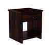 WoodcutSolid Wood Bedside Table in Walnut Finish