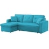 William  Pull Out Sofa cum Bed  in Turquoise Colour
