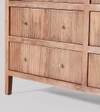 Woolyarf Solid Wood Chest Of 6 Drawers In Natural Finish