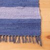 Cherai 1 Recycle Chindi Rug  With Blue Colour