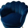 Melta Fabric Accent Chair in Blue Colour