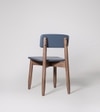 Rota Solid Wood Dining Chair in Blue Colour