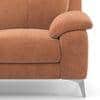 Emila 3 Seater Fabric Sofa In Amber Weave Colour