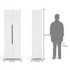 Baltoro 20 Pair Shoe Rack In White Finish