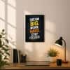 The Castle Decor Dream Big Work Hard Stay Focused Wall Art 8x12 Inch
