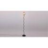 Leighton Black Glass Shade Floor Lamp