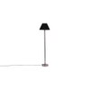 Deance Black Cotton Shade Floor Lamp
