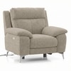 Emila Fabric One Seater Motorized Recliner in Fossil Weave Colour