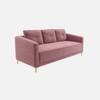 Arab Velvet 3 Seater Sofa Peach Color