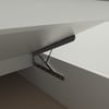 Samskara Engineered Wood Queen  Size Bed With Hydraulic Storage (Melamine Finish, White Colour)