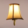 Devansh Gold Wall Mounted Lamp With Off-White Cotton Shade