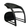 Bendigo Wicker Table And Chair Set In Black Finish