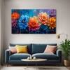 The Castle Decor Flower Wall Painting Wooden Framed 27x48 Inch (Style 2)