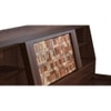 Timber Engineered Wood Queen  Size Bed With Box Storage (Walnut Finish)
