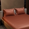 Stoa Paris 300TC UltrSatin Super King Bedsheet Set Satin Super Melted Caramel