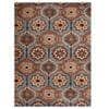 Multicolor Traditional Machine Made Polyester 2 X 5 Feet Carpet