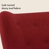 Frida 2 Seater Fabric Loveseat In Salsa Red Colour