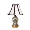 Devansh Multi Cotton Shade Lamp With Wood & Mosaic Glass Base For Decoration/Office/Home/Gifting/Study For Decoration/Office/Home/Gifting/Study