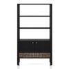 Gaku Solid Wood Bookshelf in Semi Gloss Finish