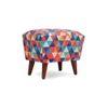 Celeste Solid Wood  Ottomon in  Multicolor Colour