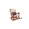 Lorryn Solid Wood Rocking Chair in Beige Colour