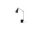 Designer Black and Gold Study Lamp With Metal Base