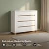 Oslo Engineered Wood Chest of 8 Drawers in White Finish
