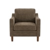 Menta Boucle Fabric Lounge Chair in Brown Colour