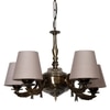 Devansh Steel Wall Mounted Lamp With Beige Jute Shade