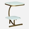 Mettura Metal Side Table in Gold Colour