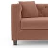 Windsor Premium 1 Seater Fabric Sofa in Mocha Mouse Velvet Colour