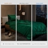 Stoa Paris Comforter for Single Bed, 300TC Satin Comforters in Emerald Green
