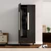 Hexa Red Wooden 2 Door Wardrobe with Drawer and Hanging Space in Flower Wenge Colour