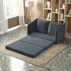 Kobi 2 Seater Fold Out Sofa Cum Bed in Charcoal Haze Colour
