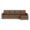 Apollo Compact Sofa (Colour : Mocha, Cushion : Hard, Back Type : High Back, Seating Capacity : Right Aligned 3 Seater + Right Aligned Chaise)