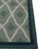 Jaipur Rugs Diamond Wool 6x9 Feet Medium Sea Green And Light Sea Mist Dhurrie Carpet