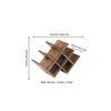 Kassel Sheesham Wood Wine Rack for 8 Bottles in Teak Finish