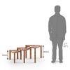 Clapton Solid Wood Side Table in Teak Finish