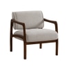 Citrus Boucle Fabric Arm Chair in White