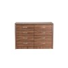 Yuko Chest of 8 Drawers in Columbia Walnut Finish