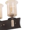Eliante Wooden Wall Lights Mild Steel, Wood & Glass Material Brown, Gold & Champaign Finish