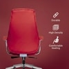 Kepler Brooks Atlas Premium Leatherette Office Desk Chair in Maroon Colour