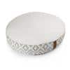 Bohemian Plush Round Polyester Pets Bed in Grey Colour