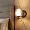 Eliante Modern Wall Lights Mild Steel & Glass Material Brown, Gold & Smoke Finish
