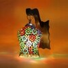 Devansh Solid Wood Electric Wall Light in Brown Colour with Multi Shade Count of 1 Light
